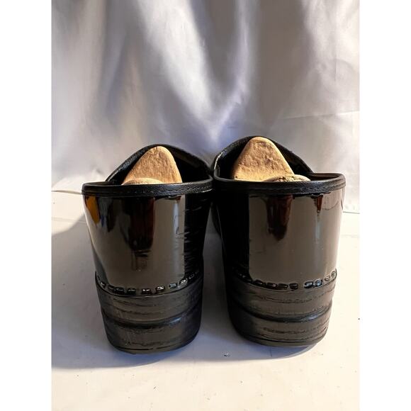 DANSKO PROFESSIONAL CLOGS PATENT LEATHER BLACK SZ 42 / US 11.5 12 M - Picture 6 of 9